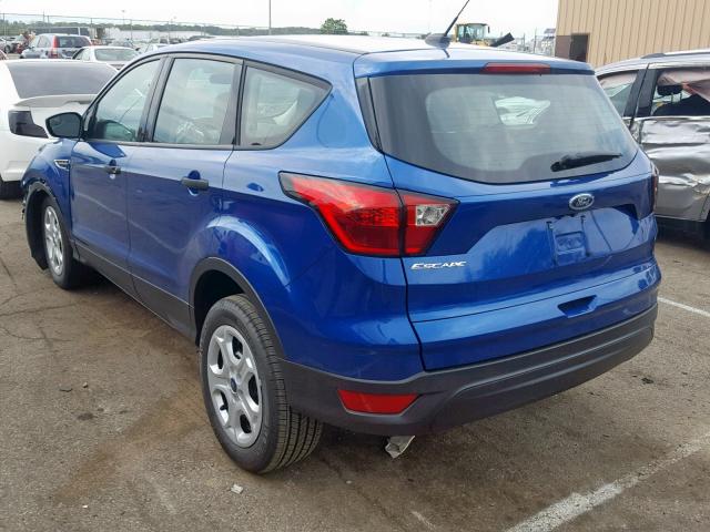 1FMCU0F7XKUC49581 - 2019 FORD ESCAPE S BLUE photo 3