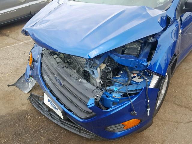 1FMCU0F7XKUC49581 - 2019 FORD ESCAPE S BLUE photo 9