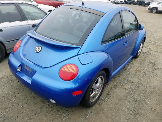 3VWDD21C11M420033 - 2001 VOLKSWAGEN NEW BEETLE ლურჯი ფოტო 4