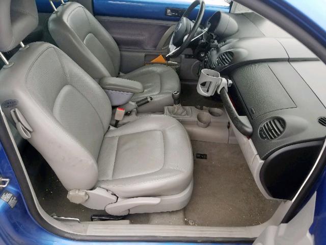 3VWDD21C11M420033 - 2001 VOLKSWAGEN NEW BEETLE ლურჯი ფოტო 5