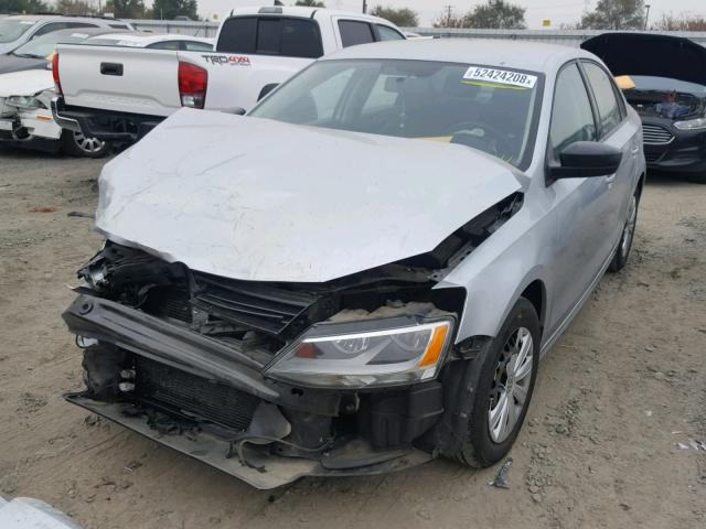 3VW2K7AJ0CM378661 - 2012 VOLKSWAGEN JETTA BASE 银色 照片 2