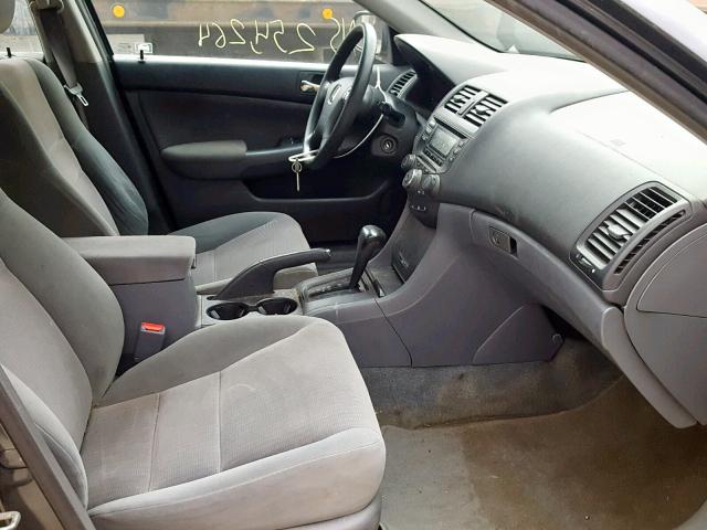 1HGCM56363A145236 - 2003 HONDA ACCORD LX GRAY photo 5