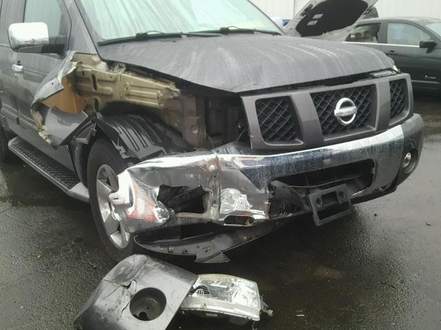 5N1AA08A74N724612 - 2004 NISSAN ARMADA SE GRAY photo 9