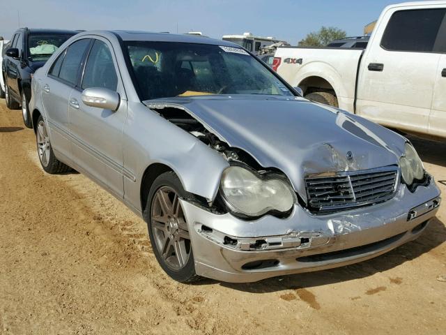 WDBRF61J24A545695 - 2004 MERCEDES-BENZ C 240 SILVER photo 1