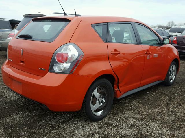 5Y2SL6E83AZ402044 - 2010 PONTIAC VIBE ORANGE photo 4