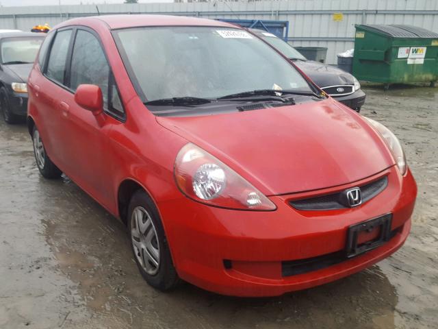 JHMGD38467S014381 - 2007 HONDA FIT RED photo 1