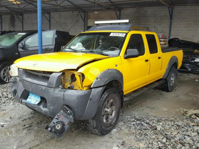 1N6ED29X82C378443 - 2002 NISSAN FRONTIER C YELLOW photo 2