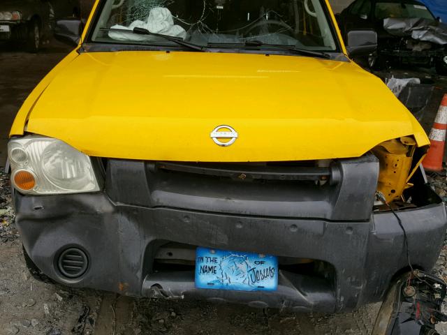 1N6ED29X82C378443 - 2002 NISSAN FRONTIER C YELLOW photo 7