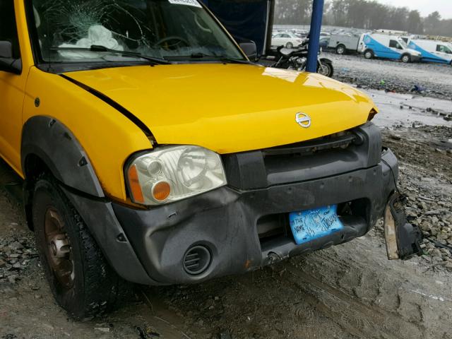 1N6ED29X82C378443 - 2002 NISSAN FRONTIER C YELLOW photo 9