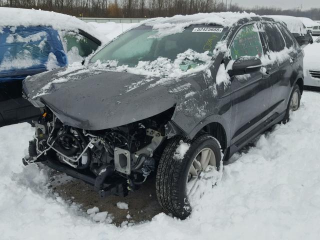 2FMPK4J99JBC46506 - 2018 FORD EDGE SEL GRAY photo 2