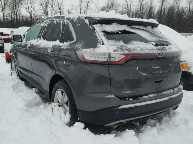 2FMPK4J99JBC46506 - 2018 FORD EDGE SEL GRAY photo 3