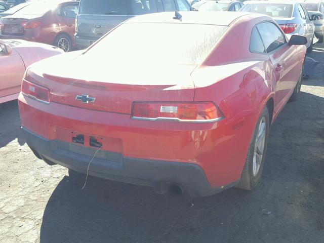 2G1FB1E36F9146956 - 2015 CHEVROLET CAMARO LS RED photo 4