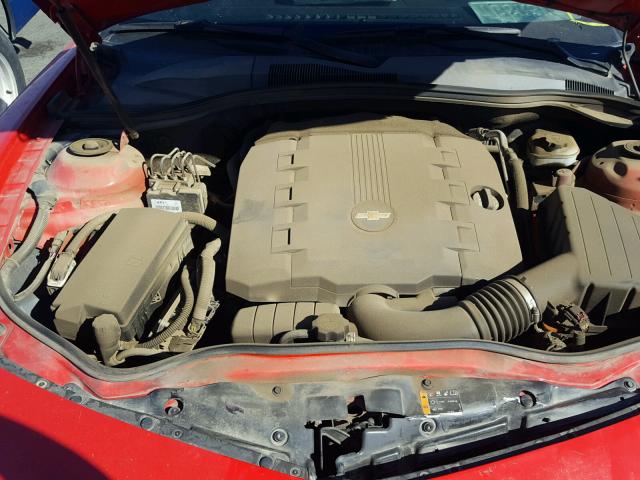 2G1FB1E36F9146956 - 2015 CHEVROLET CAMARO LS RED photo 7