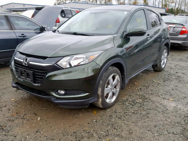 3CZRU6H52GM753514 - 2016 HONDA HR-V EX GREEN photo 2