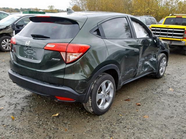 3CZRU6H52GM753514 - 2016 HONDA HR-V EX GREEN photo 4