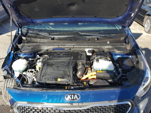 KNDCB3LC5H5082160 - 2017 KIA NIRO FE BLUE photo 7