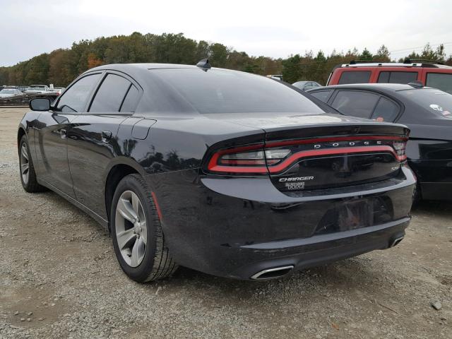 2C3CDXHG0HH634707 - 2017 DODGE CHARGER SX BLACK photo 3