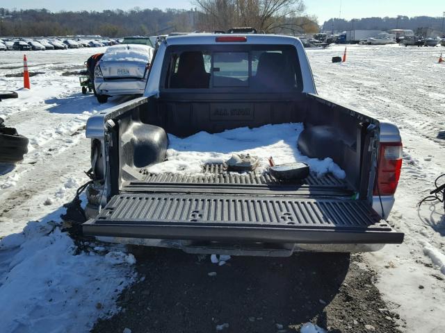 1FTYR10D85PA94645 - 2005 FORD RANGER SILVER photo 6