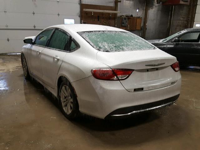 1C3CCCAB7FN671672 - 2015 CHRYSLER 200 LIMITE WHITE photo 3