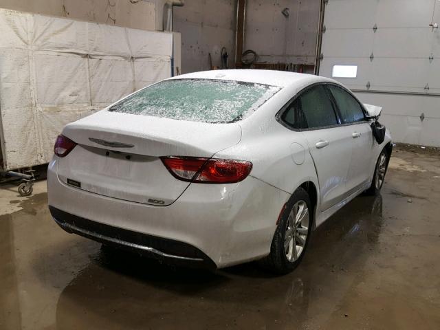 1C3CCCAB7FN671672 - 2015 CHRYSLER 200 LIMITE WHITE photo 4