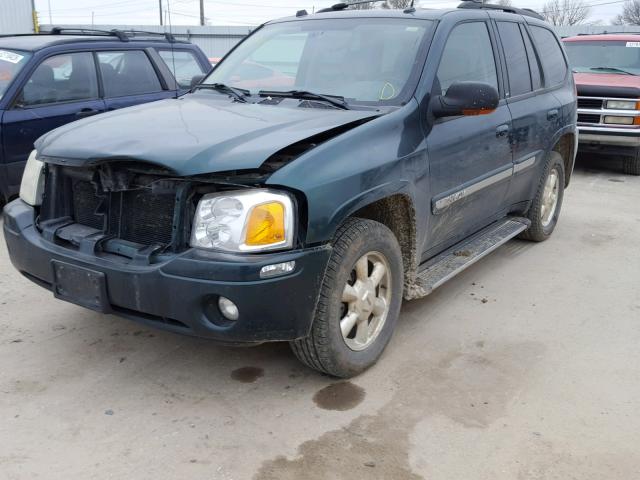 1GKDT13S252214371 - 2005 GMC ENVOY GREEN photo 2