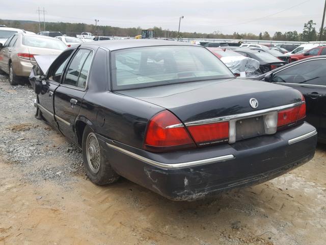 2MEFM74W3YX744175 - 2000 MERCURY GRAND MARQ BLACK photo 3