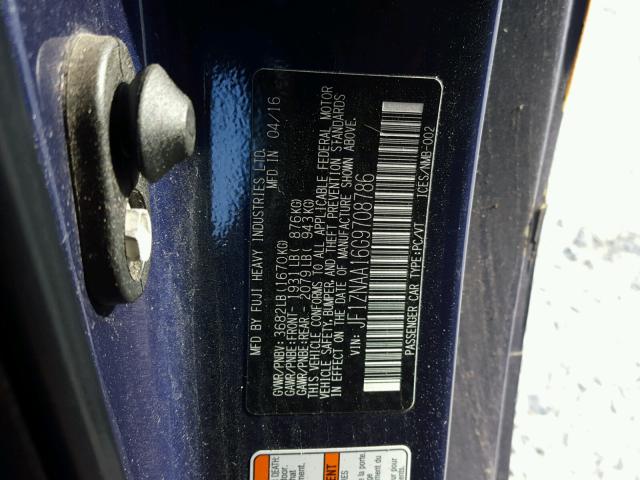 JF1ZNAA16G9708786 - 2016 TOYOTA SCION FR-S BLUE photo 10