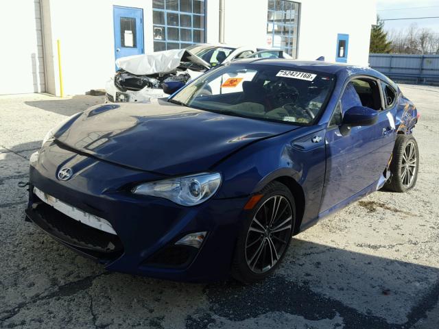 JF1ZNAA16G9708786 - 2016 TOYOTA SCION FR-S BLUE photo 2