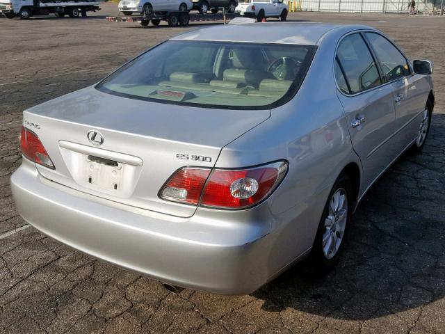 JTHBF30G130098304 - 2003 LEXUS ES 300 SILVER photo 4