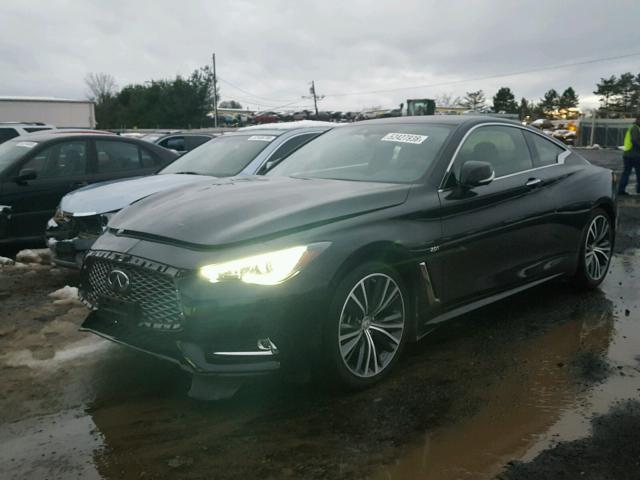 JN1CV7EL2HM321166 - 2017 INFINITI Q60 BASE BLACK photo 2