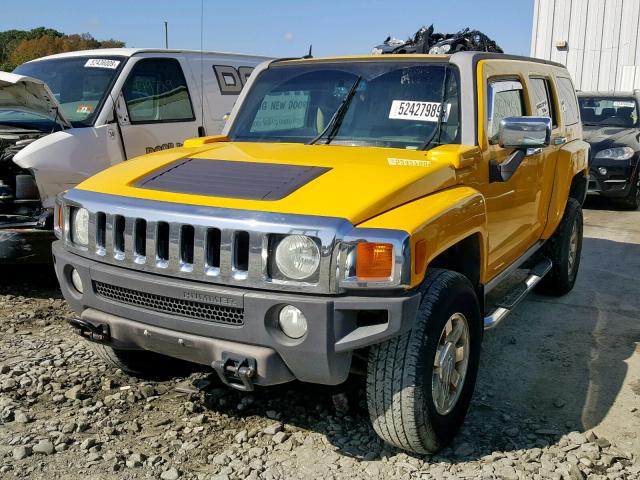 5GTDN136068326053 - 2006 HUMMER H3 YELLOW photo 2