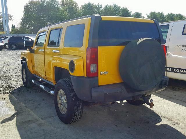 5GTDN136068326053 - 2006 HUMMER H3 YELLOW photo 3