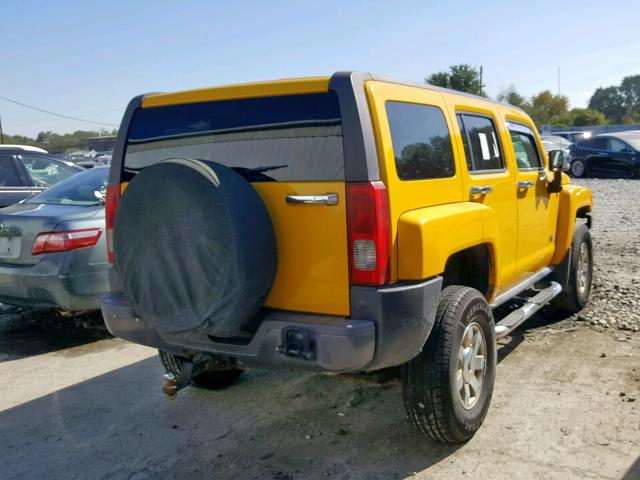 5GTDN136068326053 - 2006 HUMMER H3 YELLOW photo 4