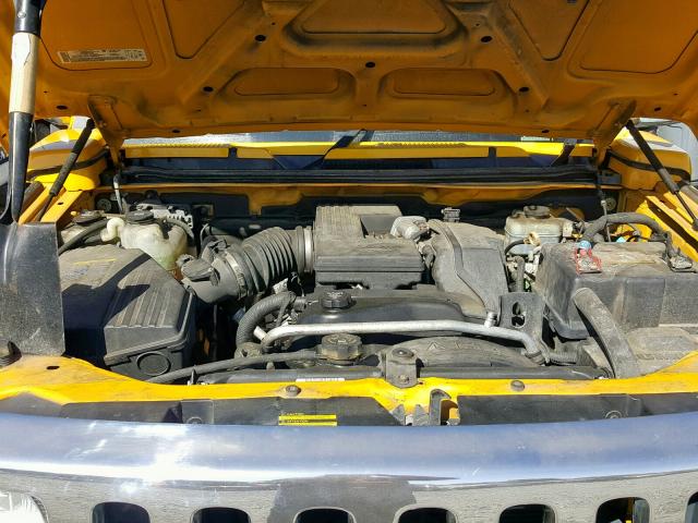 5GTDN136068326053 - 2006 HUMMER H3 YELLOW photo 7