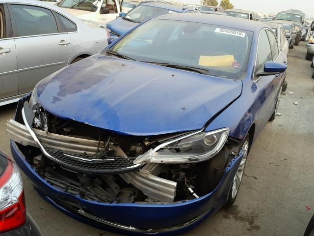 1C3CCCAB9FN730270 - 2015 CHRYSLER 200 LIMITE BLUE photo 2