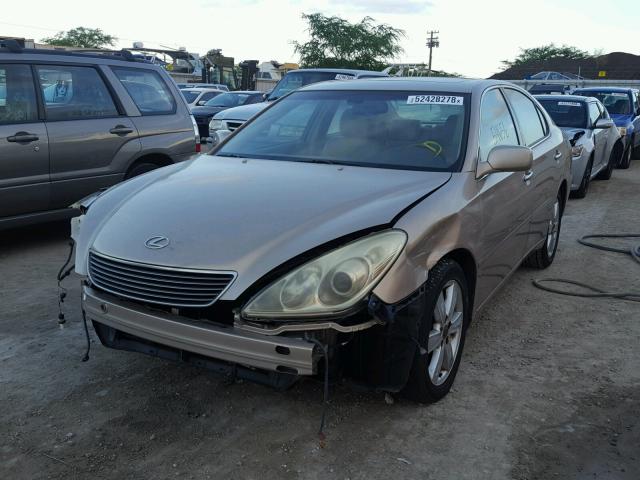 JTHBA30G855095601 - 2005 LEXUS ES 330 TAN photo 2