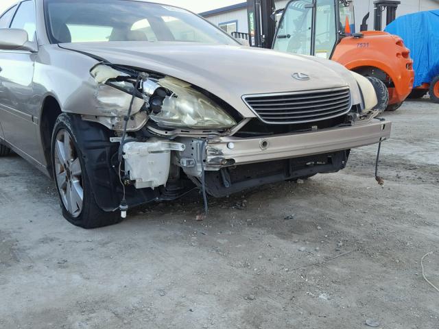 JTHBA30G855095601 - 2005 LEXUS ES 330 TAN photo 9