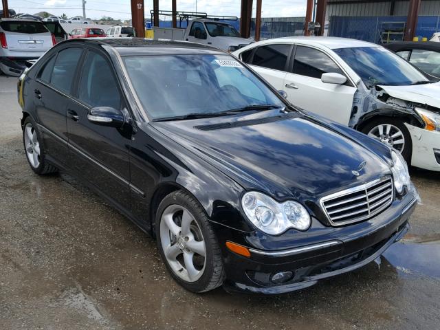 WDBRF52H26A881601 - 2006 MERCEDES-BENZ C GENERATI BLACK photo 1