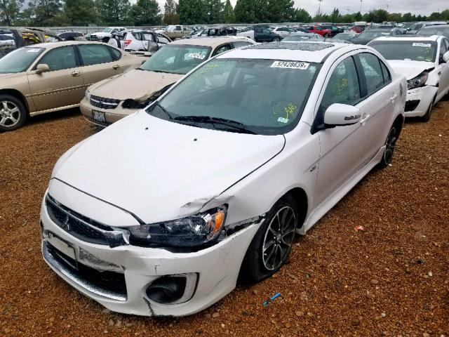 JA32U2FU6HU009422 - 2017 MITSUBISHI LANCER ES WHITE photo 2