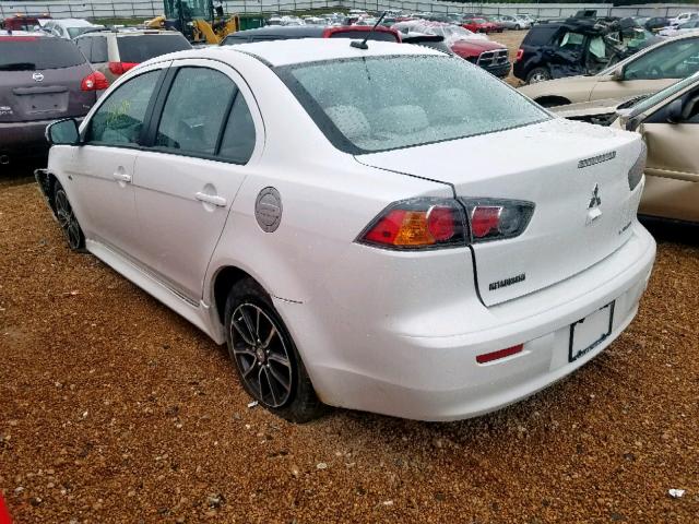 JA32U2FU6HU009422 - 2017 MITSUBISHI LANCER ES WHITE photo 3