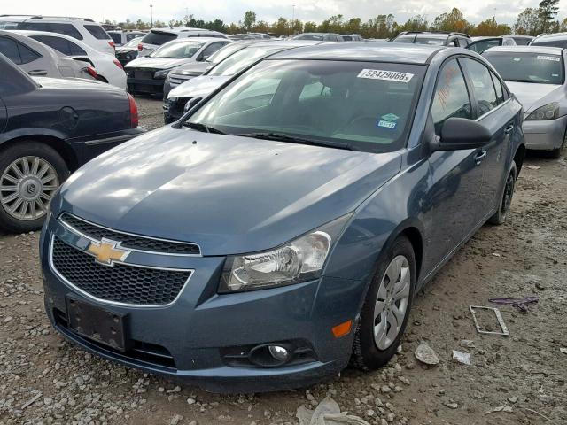 1G1PC5SH2C7235073 - 2012 CHEVROLET CRUZE LS BLUE photo 2