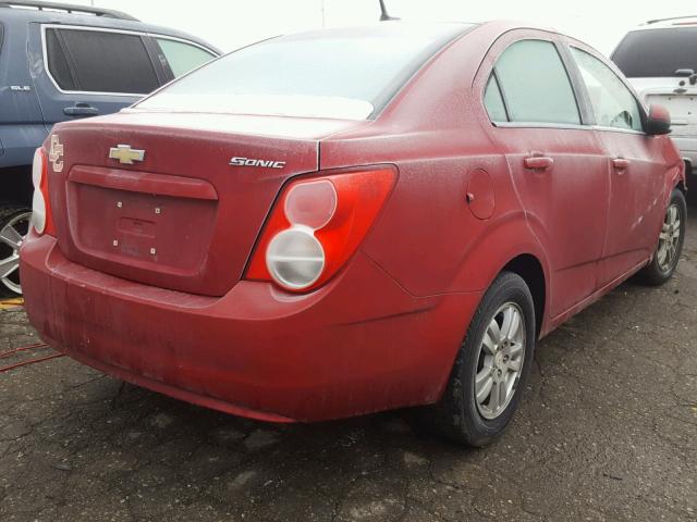 1G1JA5SH1C4134913 - 2012 CHEVROLET SONIC LS 栗色 照片 4
