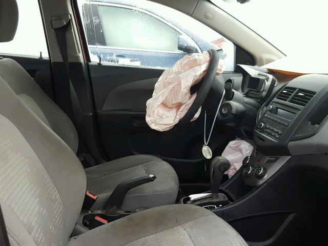 1G1JA5SH1C4134913 - 2012 CHEVROLET SONIC LS 栗色 照片 5