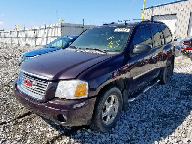 1GKDT13S582113135 - 2008 GMC ENVOY MAROON photo 2