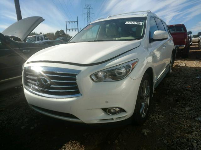 5N1CL0MN3EC526473 - 2014 INFINITI QX60 HYBRI WHITE photo 2