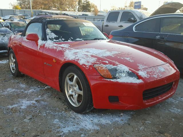 JHMAP11483T005925 - 2003 HONDA S2000 RED photo 1