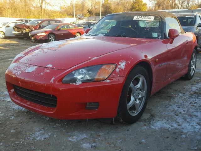 JHMAP11483T005925 - 2003 HONDA S2000 RED photo 2