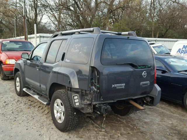 5N1AN0NW1DN821373 - 2013 NISSAN XTERRA X GRAY photo 3