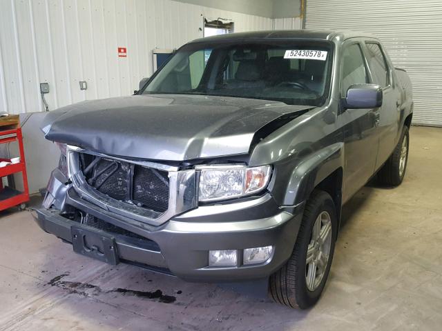 5FPYK1F57CB453017 - 2012 HONDA RIDGELINE GRAY photo 2