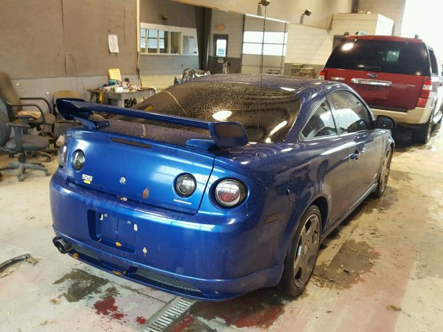1G1AP11P367651326 - 2006 CHEVROLET COBALT SS BLUE photo 4